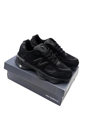 Кроссовки new balance 9060 черные (женские/мужские) супер цена!