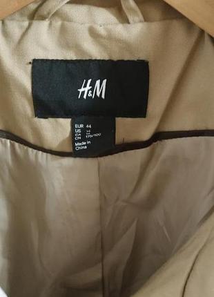 Двубортный плащ тренч h&amp;m  р. l 5