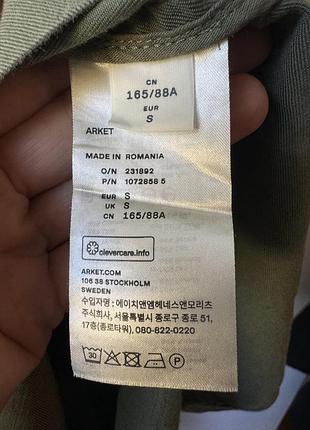 Arket cotton coat тренч 5