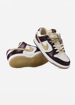 Nike dunk lx white/maroon 2