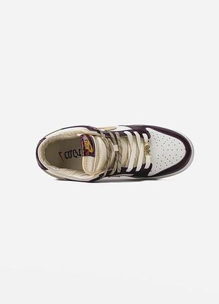 Nike dunk lx white/maroon 5