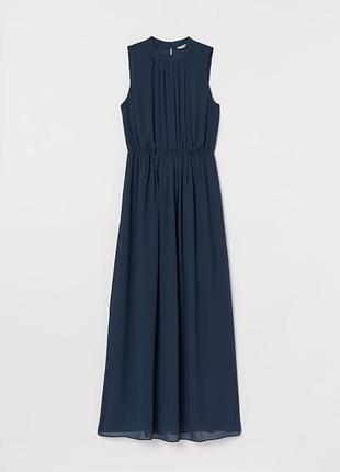 Элегантное длинное платье h&amp;m (размер m/38), цвет морской волны (сток)