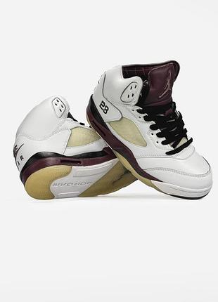 Nike air jordan 5 retro white/brown 3