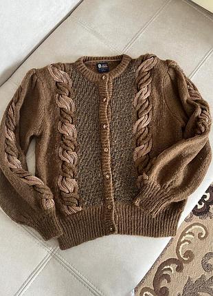 Кардиган кофта s-m мохер вінтажний vintage store вовна ангорських кіз your sixth sense to c&a