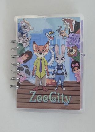 Дитяча інтерактивна книжка на липучках zoo city