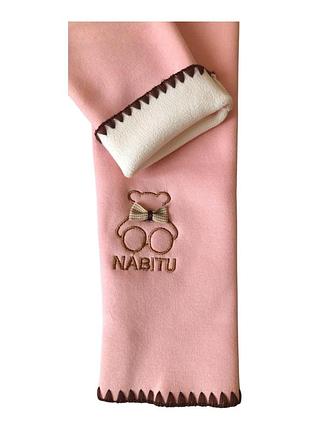 Лосини дитячі утеплені на флісі для дівчинки nabitu, теплі легінси-штани з вишивкою 2