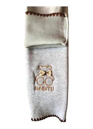 Лосини дитячі утеплені на флісі для дівчинки nabitu, теплі легінси-штани з вишивкою 6