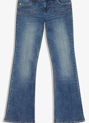 Джинси жіночі bershka bootcut сині 3