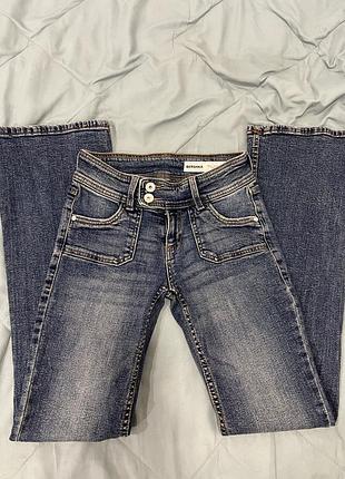 Джинси жіночі bershka bootcut сині 7