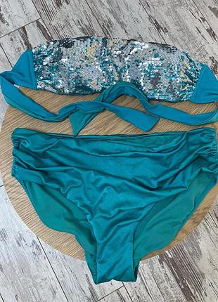 Calzedonia шикарный разлильный купальник с пайетками