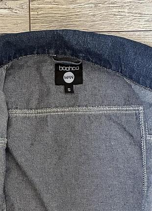 Куртка джинсова підліткова boohoo синя розмір s 4