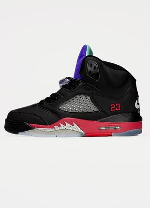 Nike air jordan 5 black/red(23)