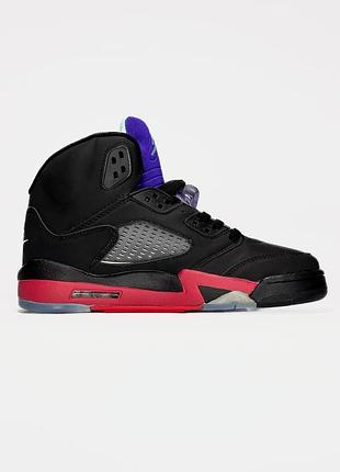 Nike air jordan 5 black/red(23) 2