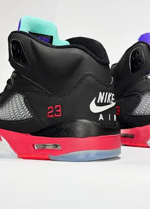 Nike air jordan 5 black/red(23) 7