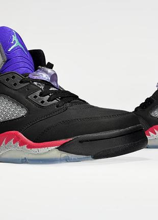 Nike air jordan 5 black/red(23) 6