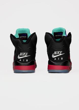 Nike air jordan 5 black/red(23) 5