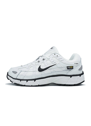 Жіночі кросівки nike p-6000 white black swoosh cordura