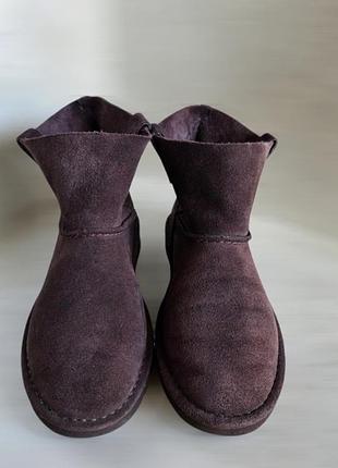 Замшевые ботинки ugg w classic unlined mini. 4