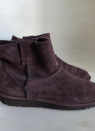 Замшевые ботинки ugg w classic unlined mini. 3