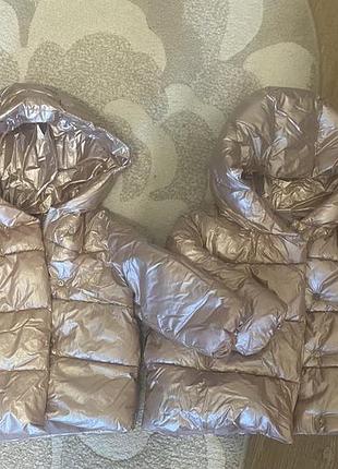 Куртки для дівчаток zara осінні рожеві 86 см