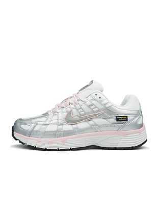 Женские кроссовки nike p-6000 white elemental pink cordura