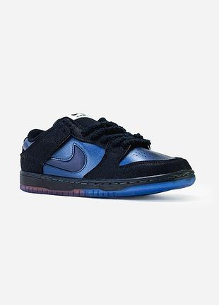 Nike sb dunk low pro x bluetile pitch blue/black 2