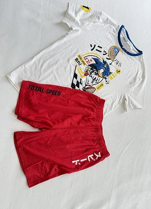 Піжама для хлопця zara розмір 164, футболка + шорти знижка