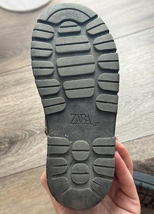 Чоботи дитячі zara коричневі 5