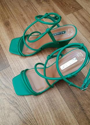 Зеленые женские босоножки от primark 4