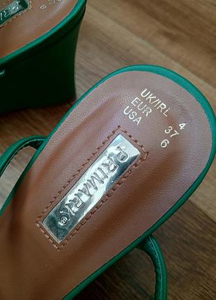 Зеленые женские босоножки от primark 5