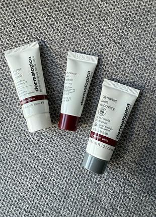 Набір мініатюр dermalogica dynamic skin — крем, ретинол і spf 50