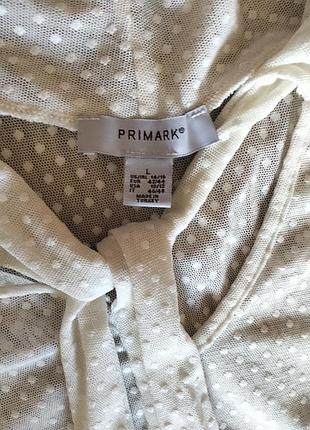 Блуза primark напівпрозора в горох 6