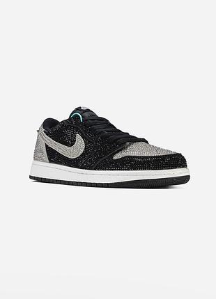 Nike air jordan 1 swarovski stealth 3