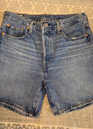 Шорти жіночі levi's джинсові сині розмір 29