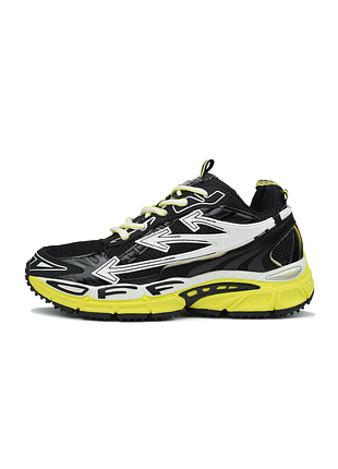 Мужские кроссовки off-white be right back black yellow