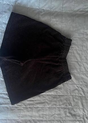 Теплые вельветовые шорты zara 2