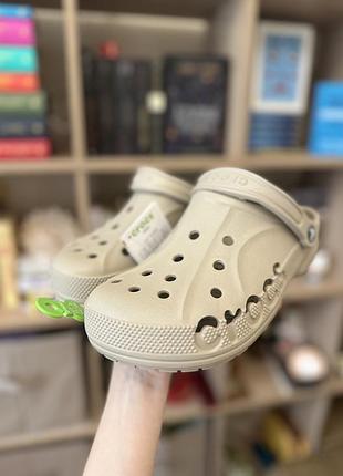Крокси, сабо crocs baya бежеві m6/w7