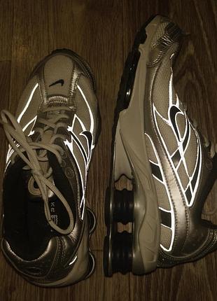Кросівки чоловічі nike shox tl “metallic silver” з рефлективом