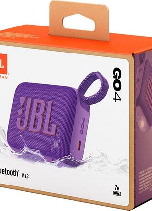 Портативна колонка jbl go 4 фіолетова