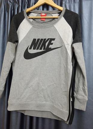 Толстовка жіноча nike сіра з чорним, розмір xs