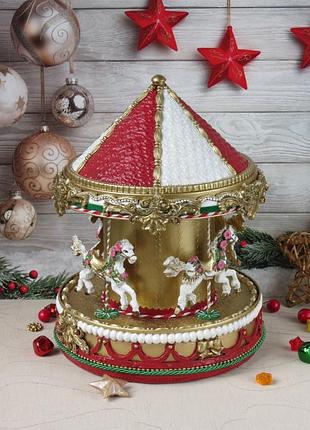 Яркое и сказочное декоративное украшение "карусель", подарки