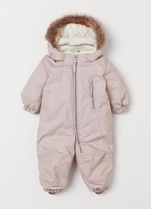 Зимовий комбінезон для дівчинки h&m 86 на 12-18 міс