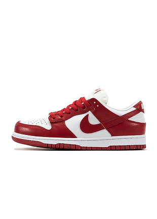 Женские кроссовки nike sb dunk low red white