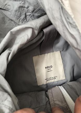 Вітровка чоловіча mango сіра розмір l 2