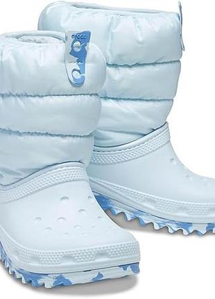 Crocs neo puff boot утепленные сапоги снегоходы