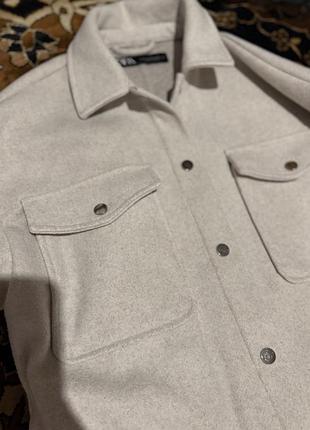 Сорочка жіноча zara тепла сіра