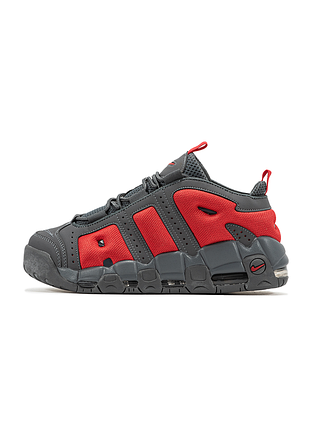 Мужские кроссовки nike air more uptempo grey red