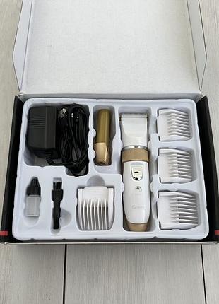 Машинка для стрижки geemy gm-6001 акумуляторна