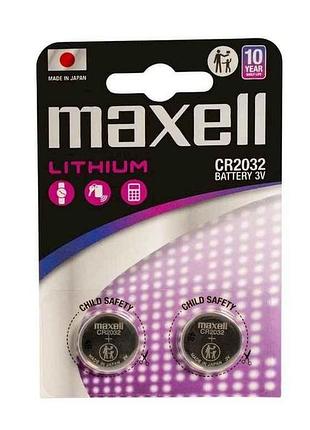 Батарейка литиевая cr2032 2шт (блистер) тм maxell