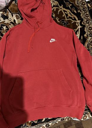 Чоловіче худі nike червоне 2